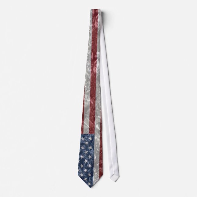 USA flagga - Krinklad Slips (Framsida)