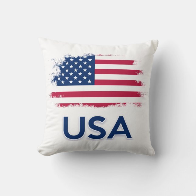 USA flagga Kudde (Framsida)