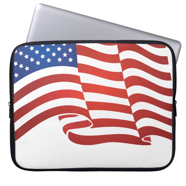USA flagga Laptop Fodral (Framsidan)