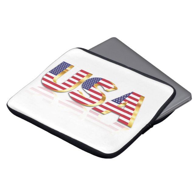 USA flagga Laptop sleeve Förenta staterna (Framsida topp)