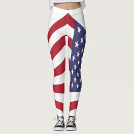 USA flagga Leggings
