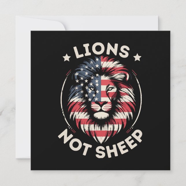 USA FLAGGA, LEJON INTE FÅR (Framsida)