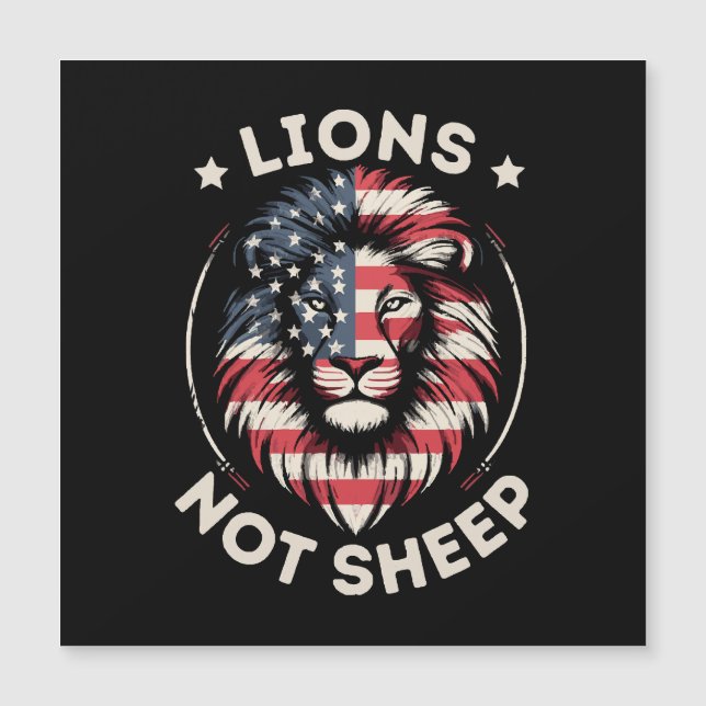 USA FLAGGA , LEJON INTE FÅR (Framsida)
