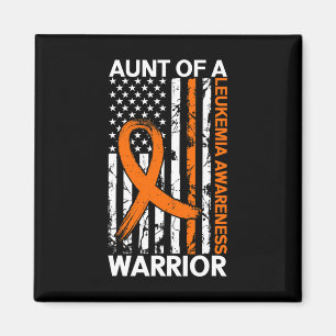 USA flagga Leukemia Awareness Monde US American fo Magnet