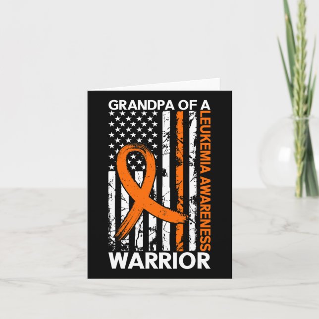 USA flagga Leukemia Awareness Monto US American fo Kort (Framsida)