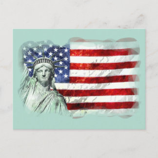 USA FLAGGA & LIBERTY VYKORT