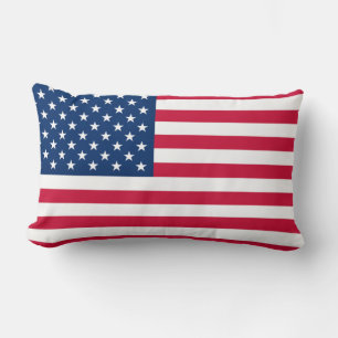USA flagga Lumbar Pillow Lumbarkudde