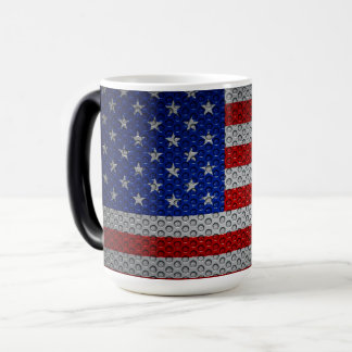 USA flagga. Magisk Mugg