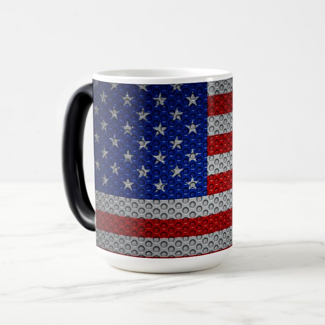 USA flagga. Magisk Mugg (Framsida vänster)
