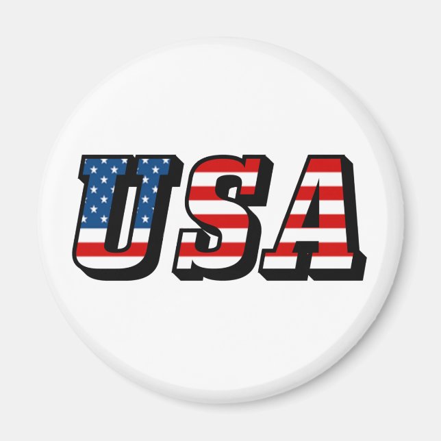 USA flagga Magnet (Framsidan)