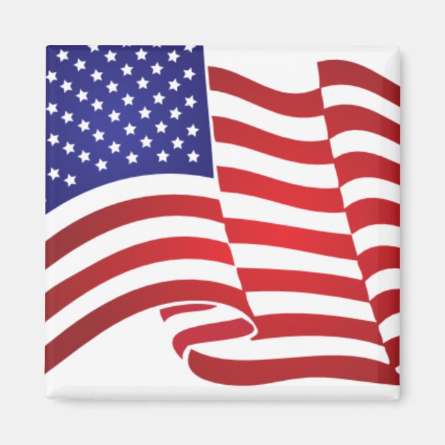 USA flagga Magnet (Framsidan)