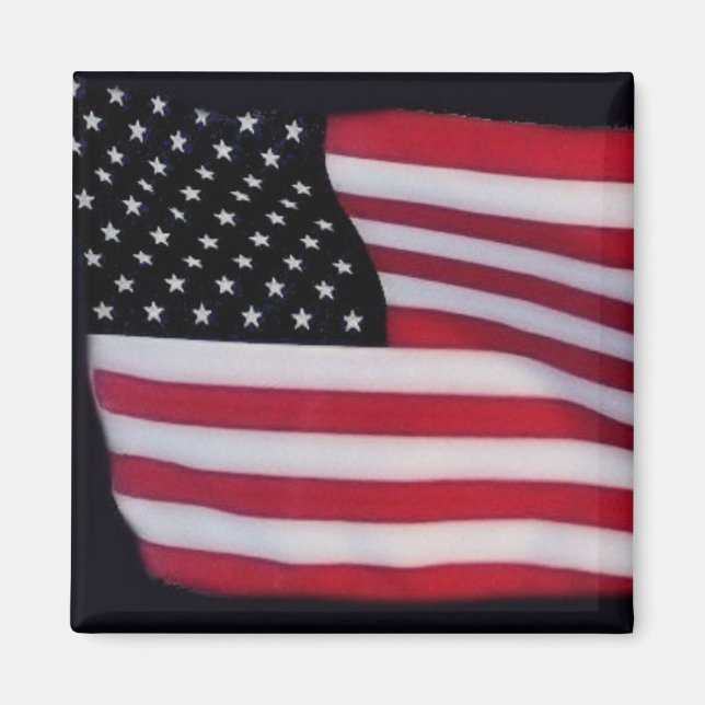USA flagga magnet (Framsidan)
