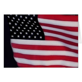 USA flagga med löfteinsida Hälsningskort