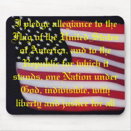 USA flagga med löftemousepad Musmatta