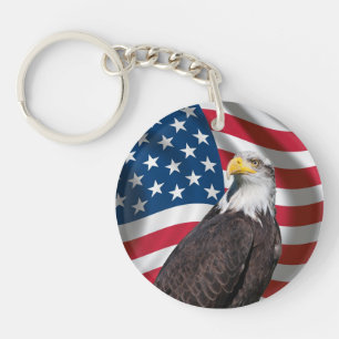 USA flagga med örnen