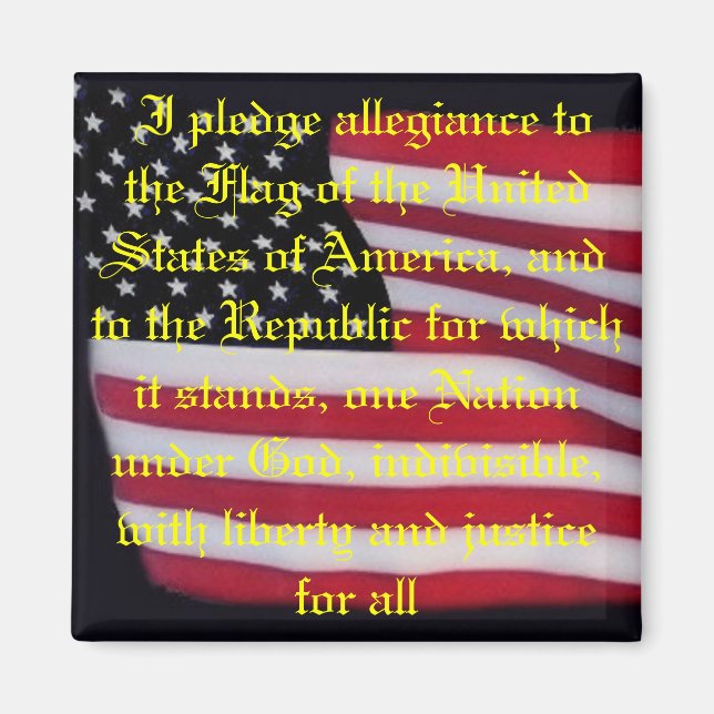 USA flagga med pantmagnet Magnet (Framsidan)