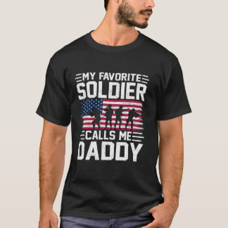 USA flagga Min soldat kallar mig pappa Army Far s T Shirt