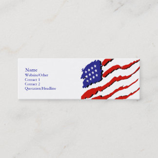 USA flagga Mini Visitkort
