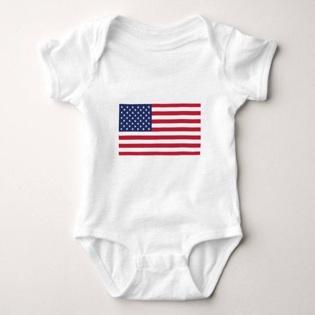 USA flagga Mönster. Gör Amerika Underbart igen Tee (Framsida)