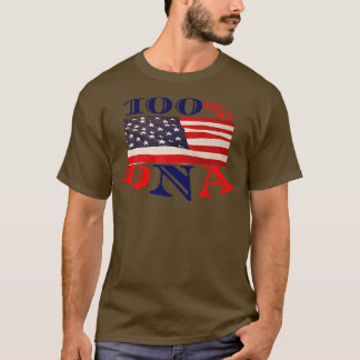 USA flagga Motivation Dna-kulturarv T Shirt