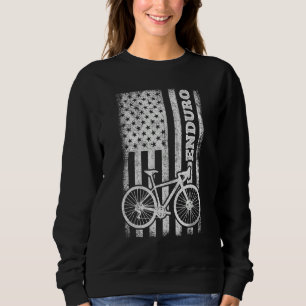 USA flagga Mountain Bike Independence day Patriot T Shirt