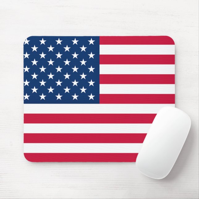 USA flagga Mouse Pad Patriotic Musmatta (Med mus)