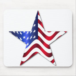 USA flagga Mousepad Musmatta