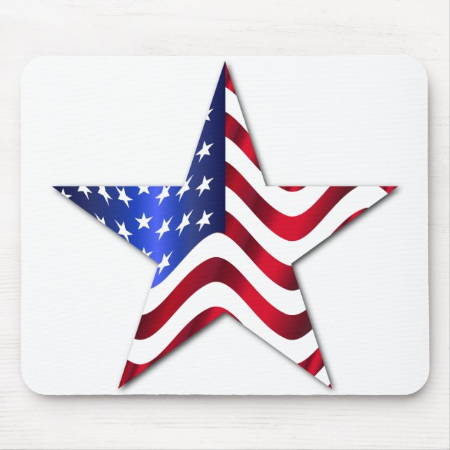USA flagga Mousepad Musmatta (Framsidan)