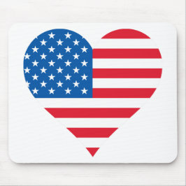 USA flagga Mousepad Musmatta