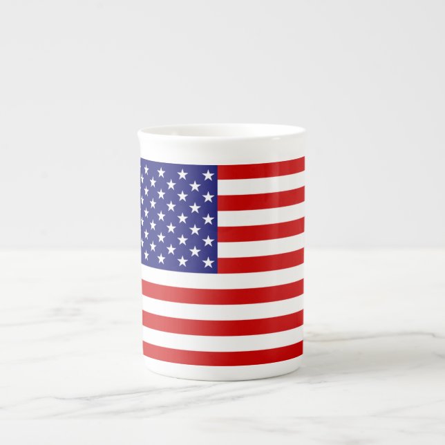 USA flagga mugcnt Benporslin Mugg (Framsidan)