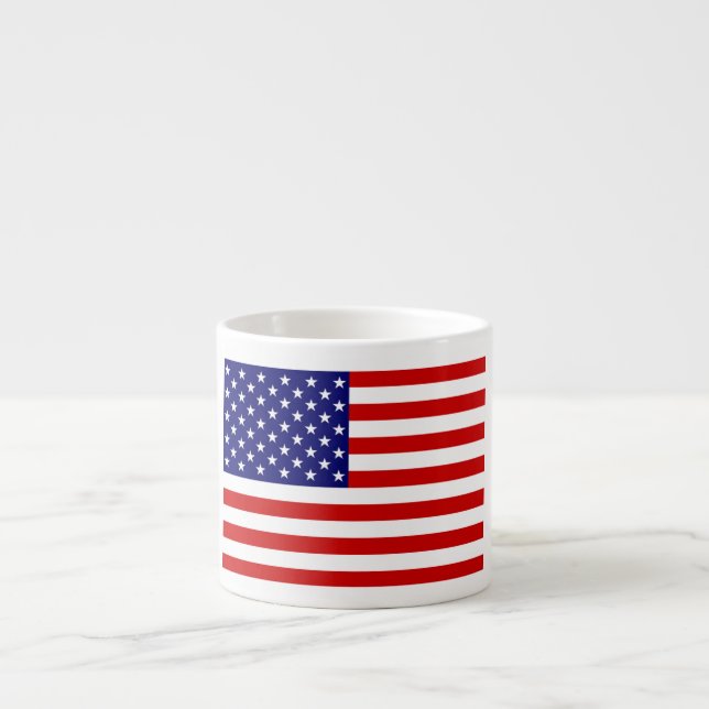 USA flagga mugcnt Espressomugg (Framsidan)