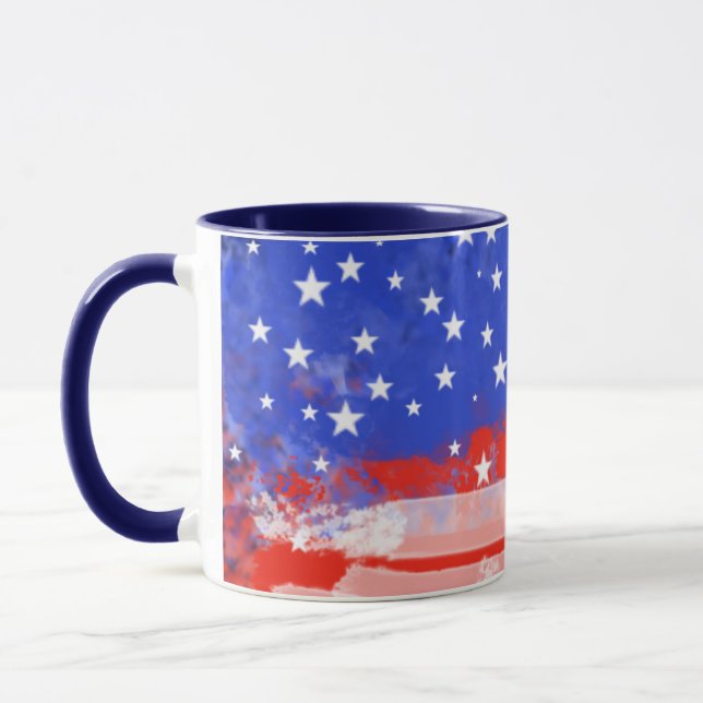 USA flagga Mugg (Vänster)