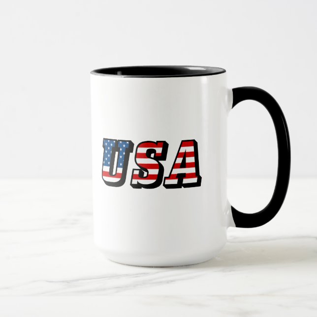USA flagga Mugg (Höger)