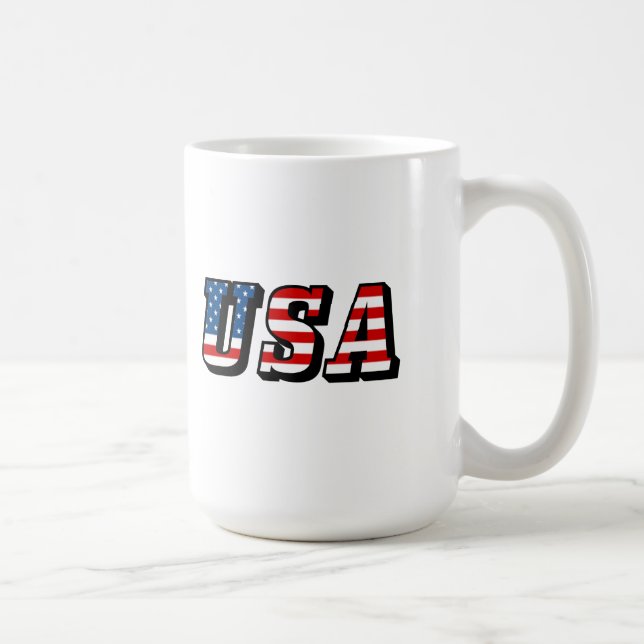 USA flagga Mugg (Höger)