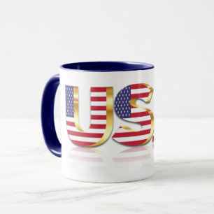 USA flagga Mugg Förenta staterna