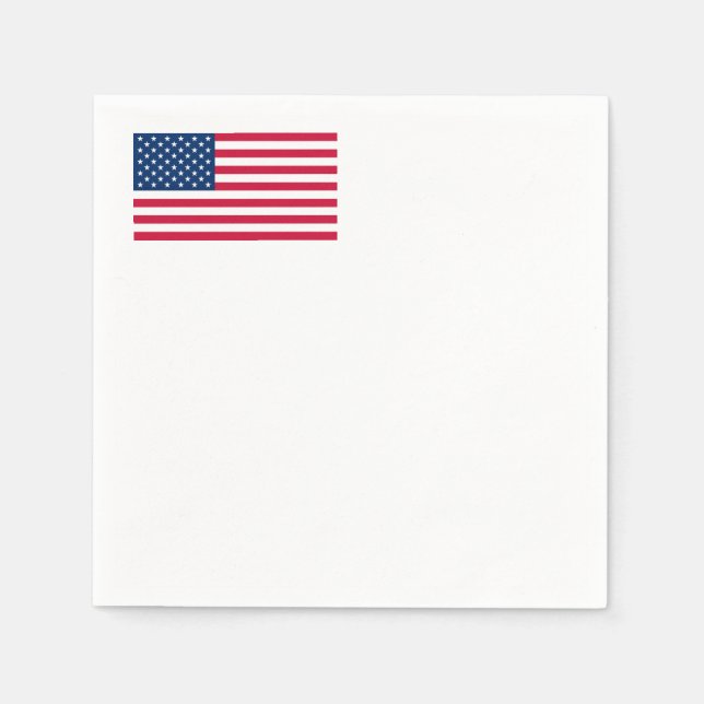 USA flagga Napkins Pappersservett (Framsidan)