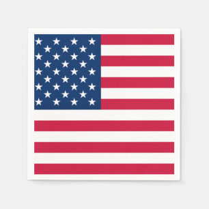 USA flagga Napkins - Patriotic Pappersservett