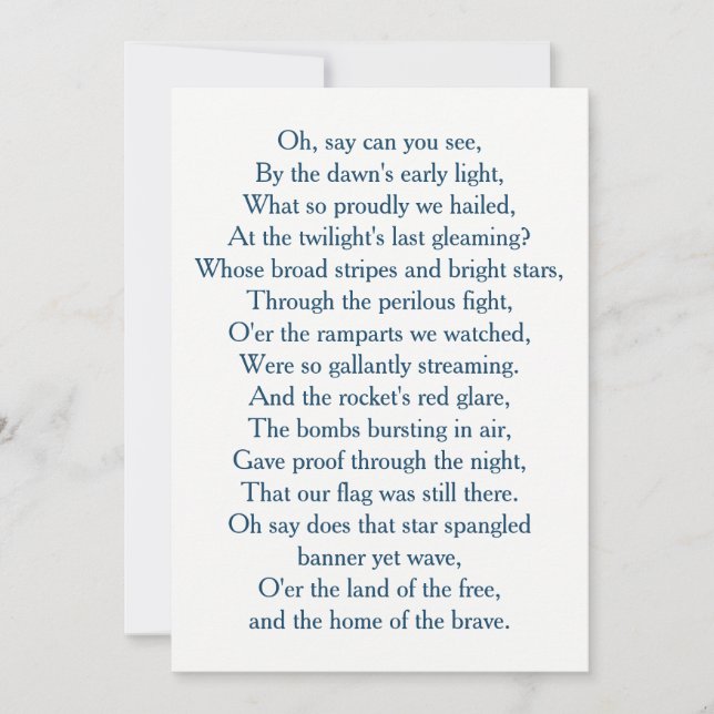 USA flagga National Anthem Choir (Framsida)