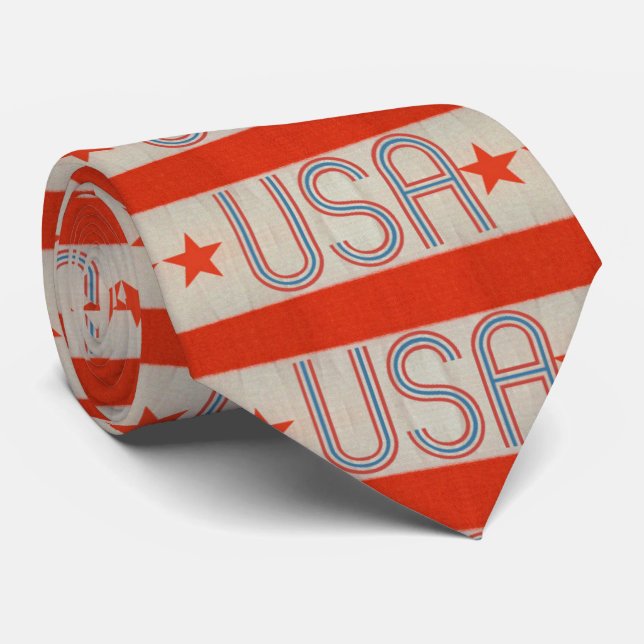 USA flagga Necktie Slips (Rullad)