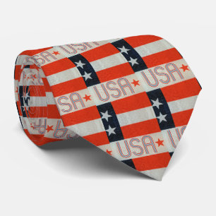 USA flagga Necktie Slips