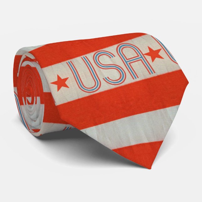 USA flagga Necktie Slips (Rullad)