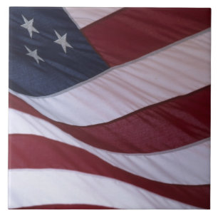 USA flagga, North Carolina, USA Kakelplatta