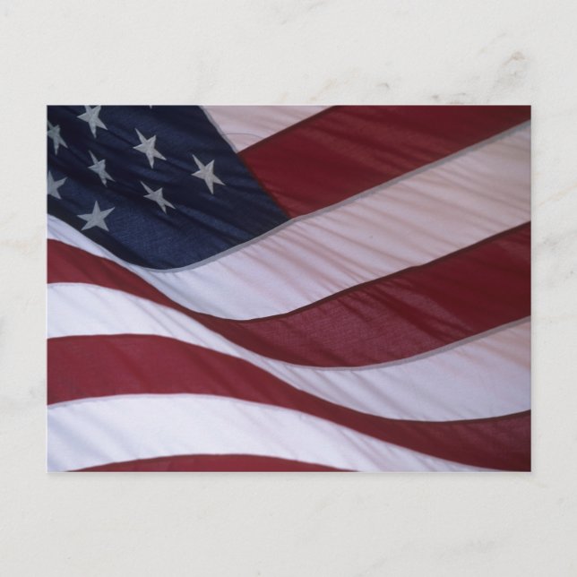 USA flagga, North Carolina, USA Vykort (Framsida)