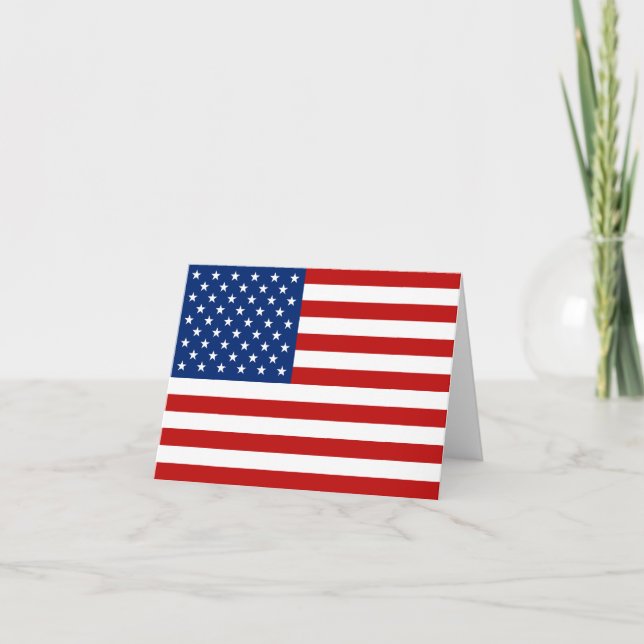 USA flagga Notecard Kort (Framsida)