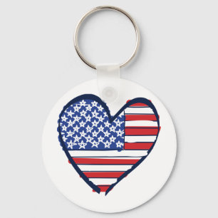 USA-Flagga Nyckelring