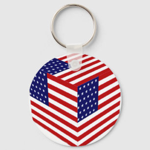 USA flagga_ Nyckelring