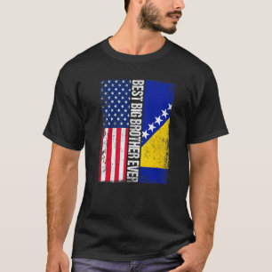 USA flagga och Bosnien och Hercegovina, Flagga, bä T Shirt