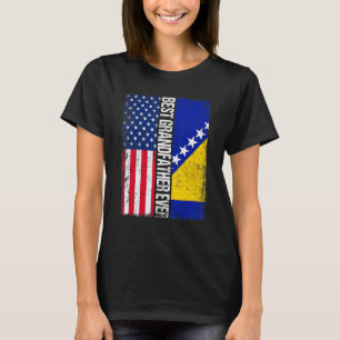 USA flagga och Bosnien och Hercegovina, Flagga, bä T Shirt