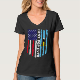 USA flagga och Saint Lucia Flagga Best Pop någonsi T Shirt