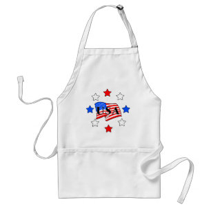 USA flagga och stjärnor Förkläde
